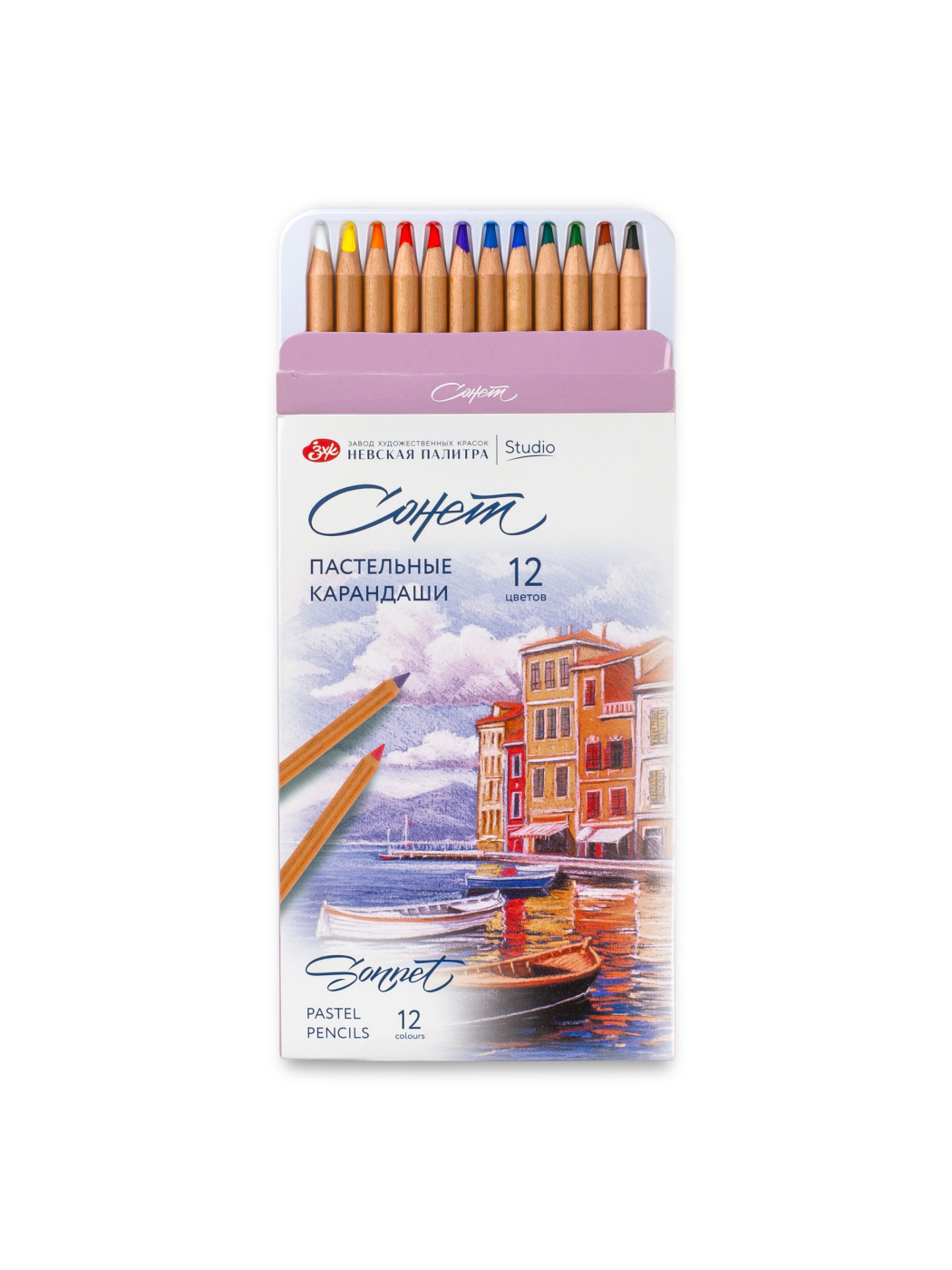 Набор карандашей пастельных Сонет 12 цветов 517₽